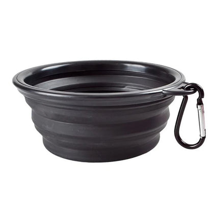 Collapsible Silicone Dog Bowl – Portable Folding Feeder for Outdoor Travel (350/1000ml)