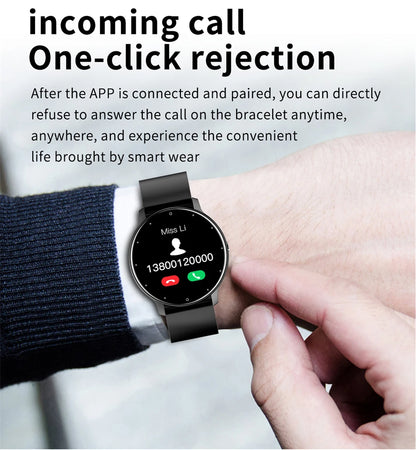 LIGE Smart Watch for Men & Women, Full Touch Screen, Sport Fitness Tracker, IP67 Waterproof, Bluetooth for Android/iOS
