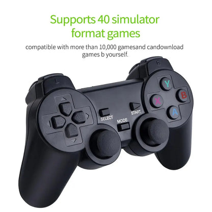 Retro Handheld Video Game Console - 64GB with 20,000 Built-in Games, Wireless Controller, Perfect for Kids' Christmas Gifts
