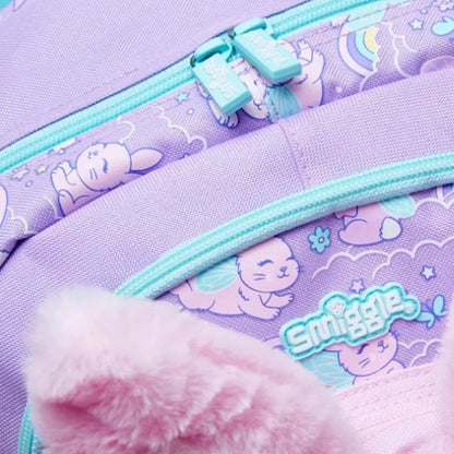 Genuine Australian Smiggle Angel Rabbit School Supplies Set, Large Capacity Backpack & Water Cup for Kids