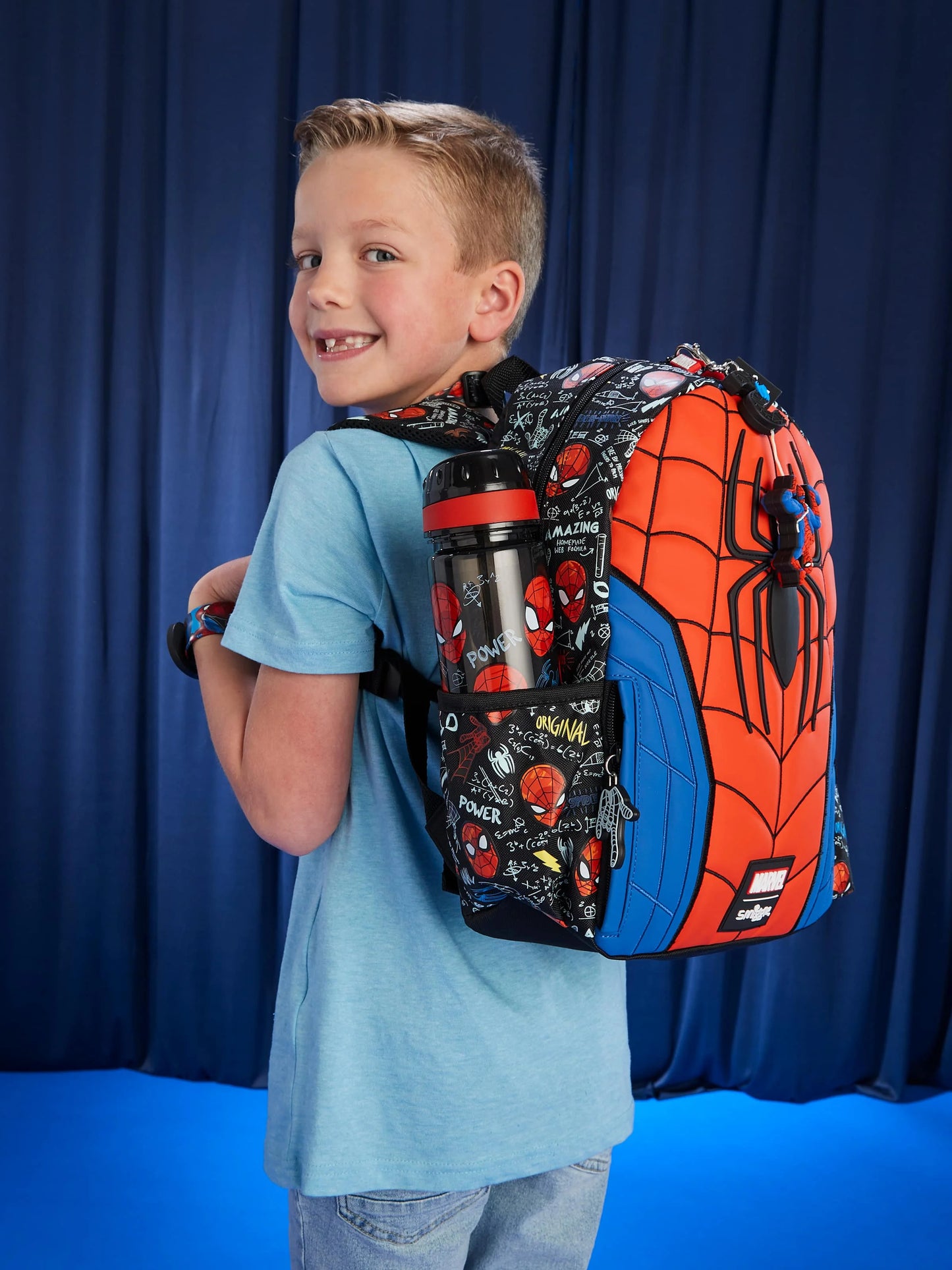 Smiggle Spider-Man School Set – Backpack, Lunch Bag, Wallet, Pencil Box & Water Cup
