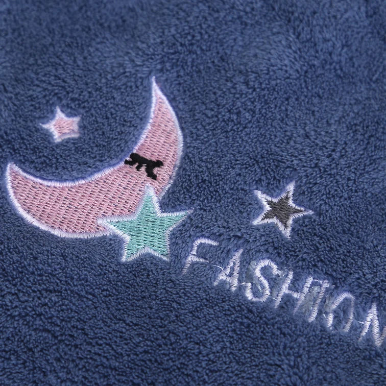 Embroidery Style Hair Drying Cap - Coral Fleece Thickened Towel, Quick Drying Shower Cap for Women