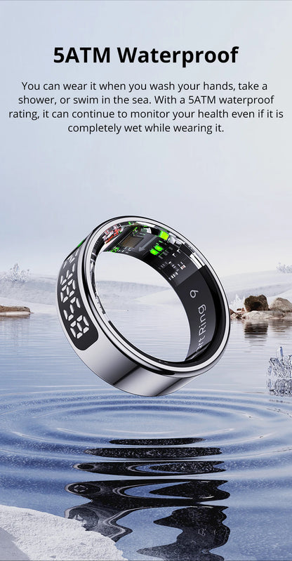 COLMI R12 Smart Ring with Display, Touchscreen, Wireless Charging & 5 ATM Waterproof