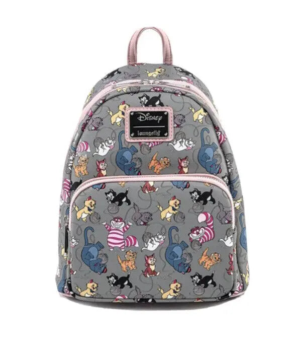 Disney Inside Out Sadness Cosplay Mini Backpack PU Leather, Cute Lotso & Stitch Cartoon Bag for Girls