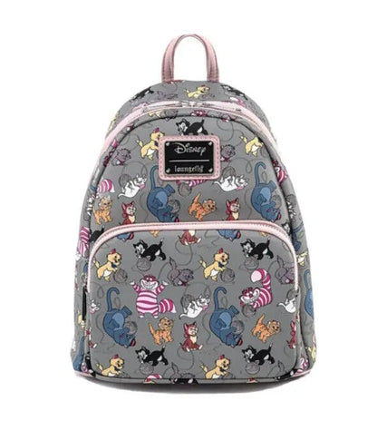 Disney Inside Out Sadness Cosplay Mini Backpack PU Leather, Cute Lotso & Stitch Cartoon Bag for Girls