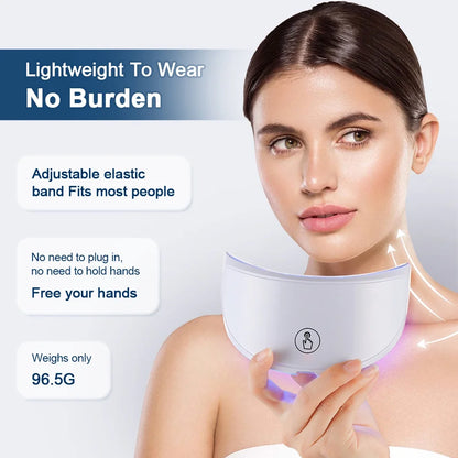 Neck LED Lift Mask - Photon Skin Tightening & Anti-Wrinkle Beauty Device for Neck Rejuvenation