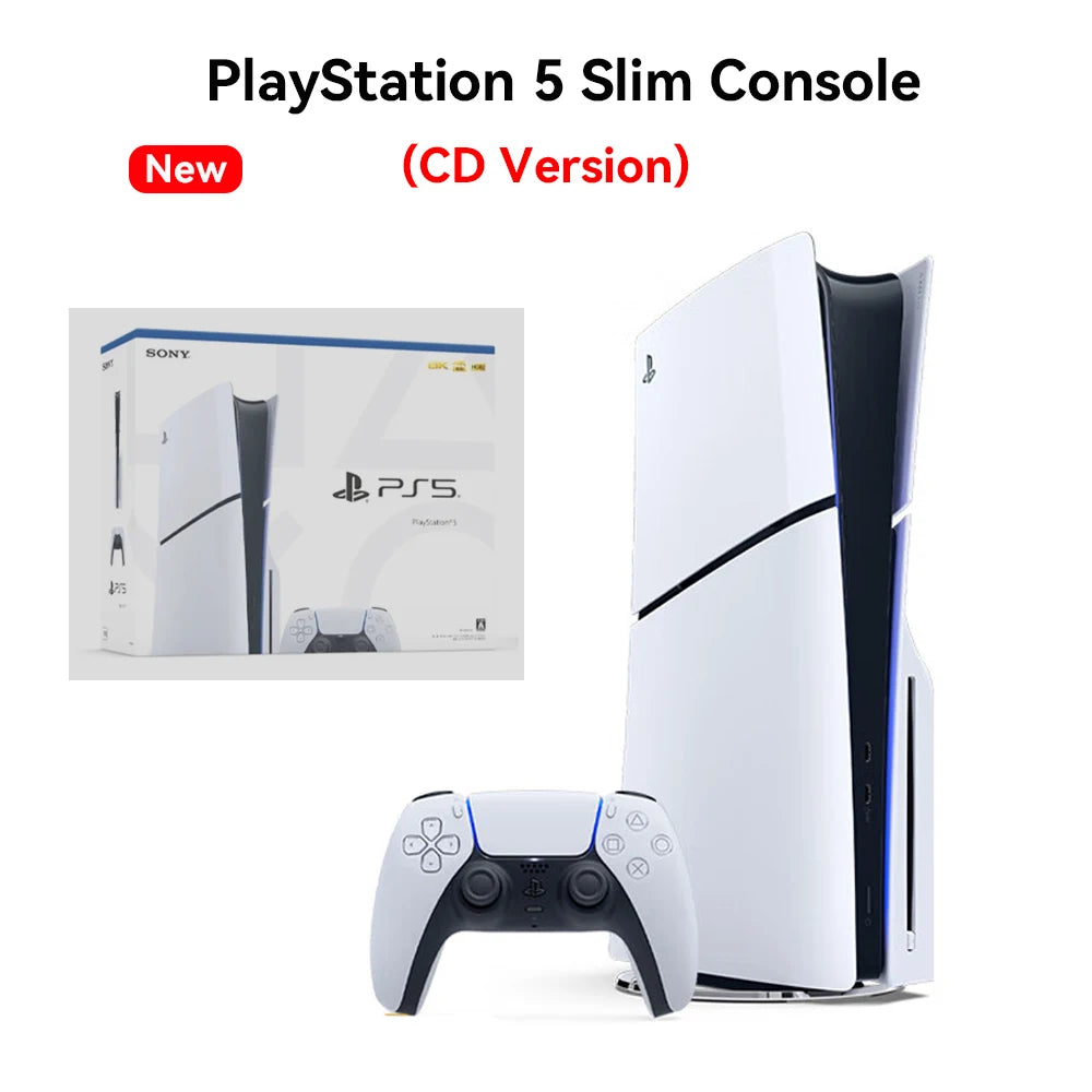 Sony PS5 Slim Console - PlayStation 5 with Ultra High-Speed Performance for PS5 and PC Games