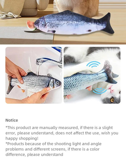 USB Charging Electric Fish Toy – Interactive Pet Chew Toy for Dogs & Cats