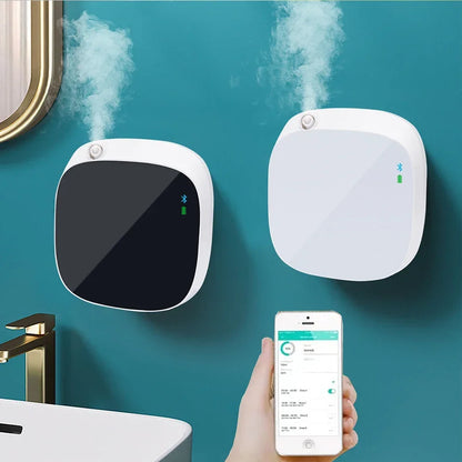 Smart Fragrance Oil Diffuser, App-Controlled, 100ML Battery Operated Air Freshener for Home & Office