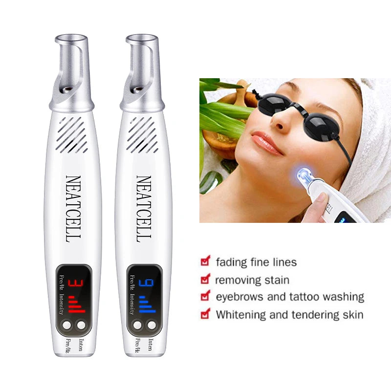 Picosecond Laser Pointer - Mole, Dark Spot & Tattoo Removal Pen for Skin Pigment and Acne Treatment