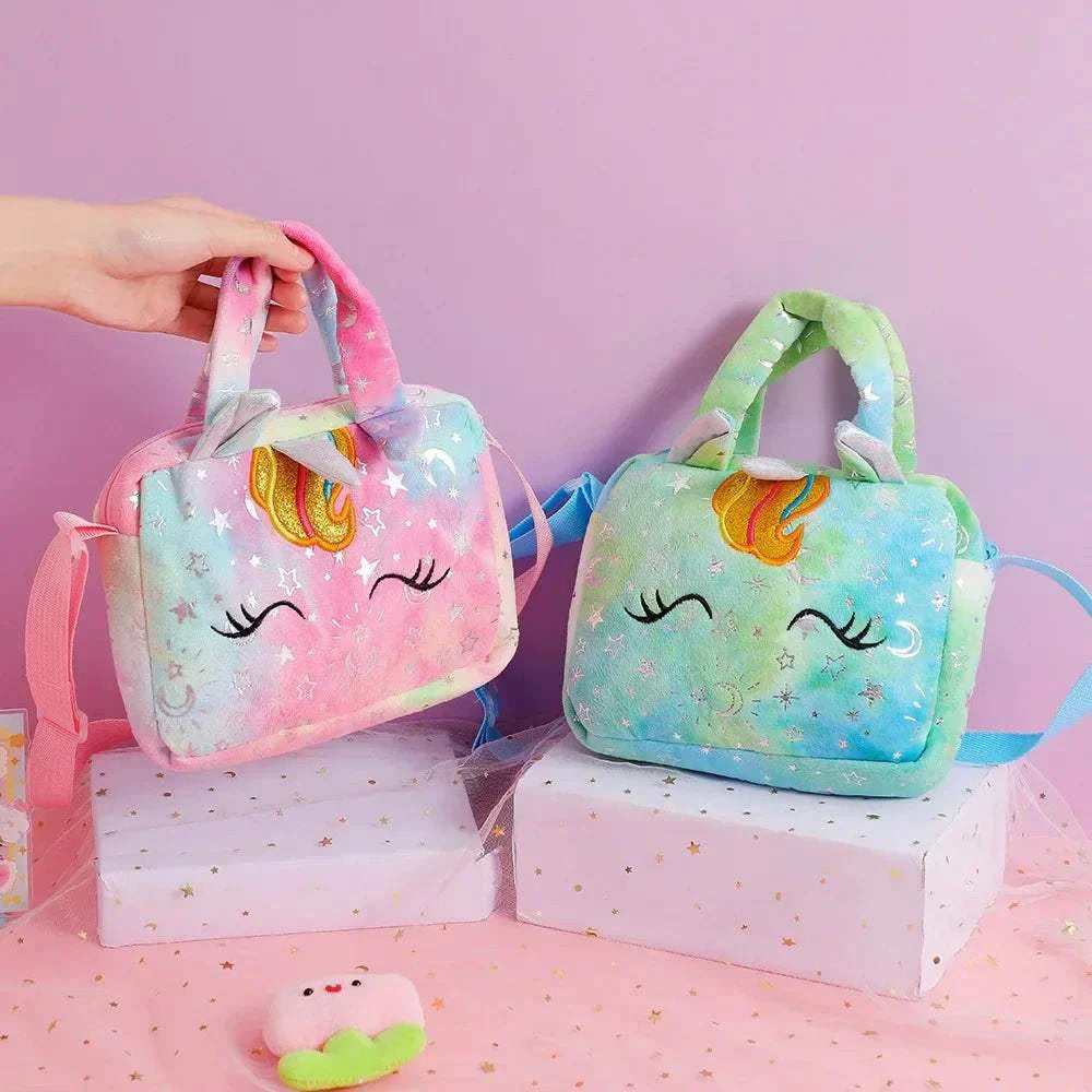 Cartoon Embroidered Satchel Bag
