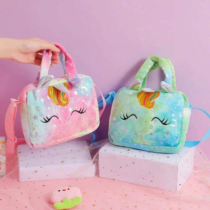 Cartoon Embroidered Satchel Bag