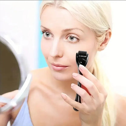 Microneedle Derma Roller - Microneedling Tool for Skin, Facial, Hair & Beard Care (For Women & Men)