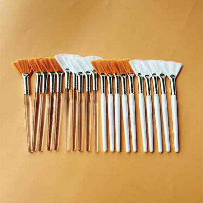 Fan Shape Foundation Makeup Brushes – 10/20/50pcs Multifunctional for Face Mask & Beauty Tools