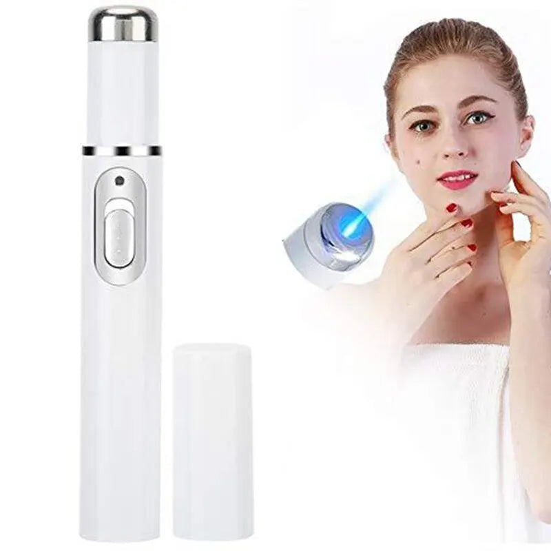 Facial Beauty Device & Eye Massager - Blue Light Treatment for Dark Circles, Eye Bags & Skin Texture
