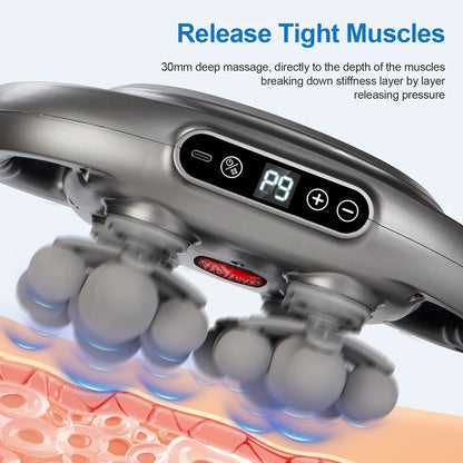 42-Head Fascia Gun High-Frequency Vibration Body Massager for Neck, Back & Waist Relief