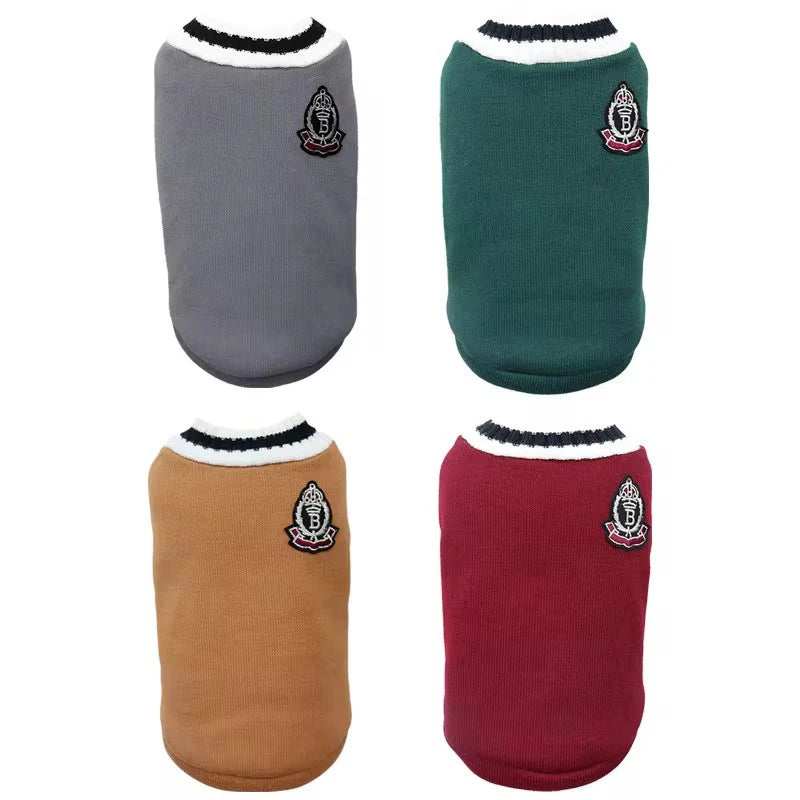 Pet Cat & Dog Christmas Sweater – Autumn/Winter Pullover for Small Dogs & Kittens