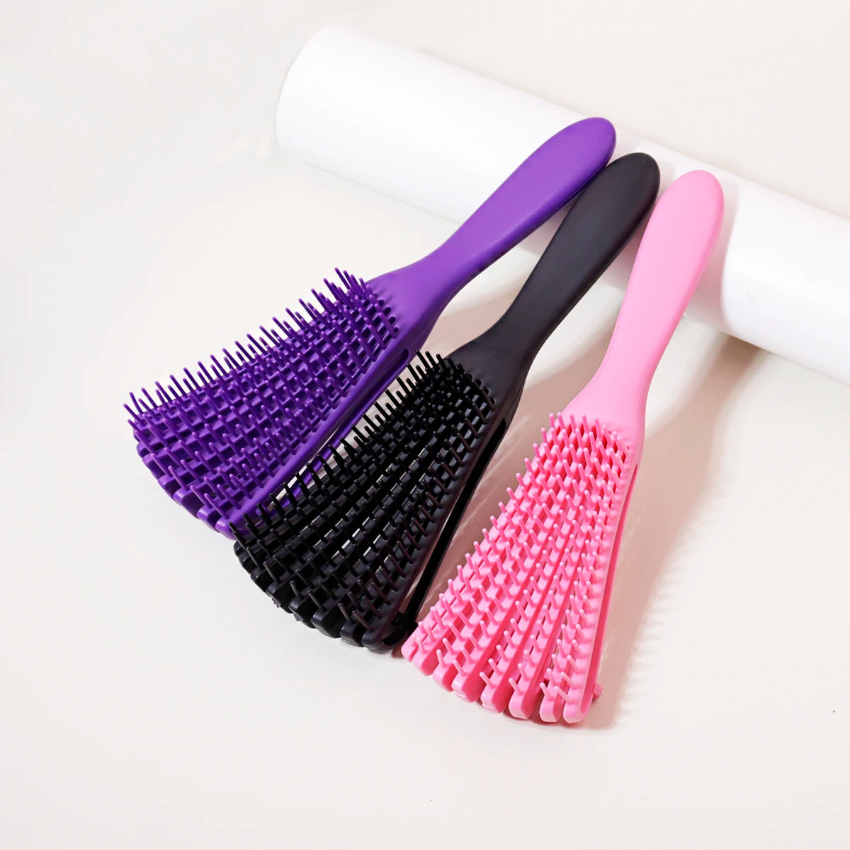 Scalp Massage Brush Anti-Static Winding Hair Brush for Wet & Curly Hair Salon Tool for Real Hair Wigs