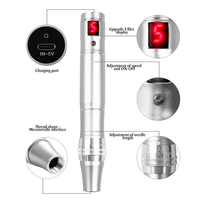Electric Dr.Imp Wireless Dermapen - Microneedling Device with Nano Needle Cartridge