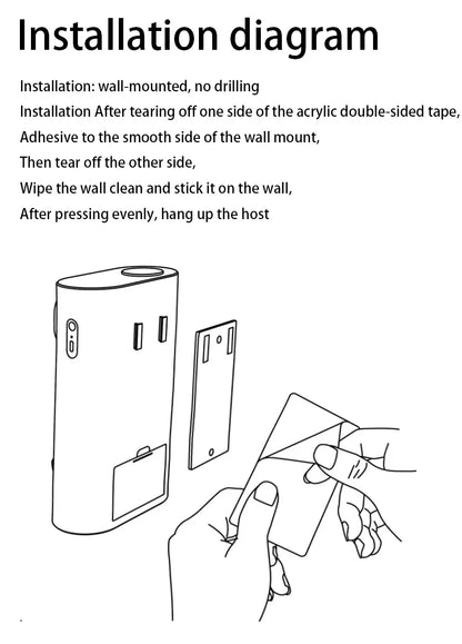 40Ml Wall-Mount Automatic Mouthwash Dispenser Bottle