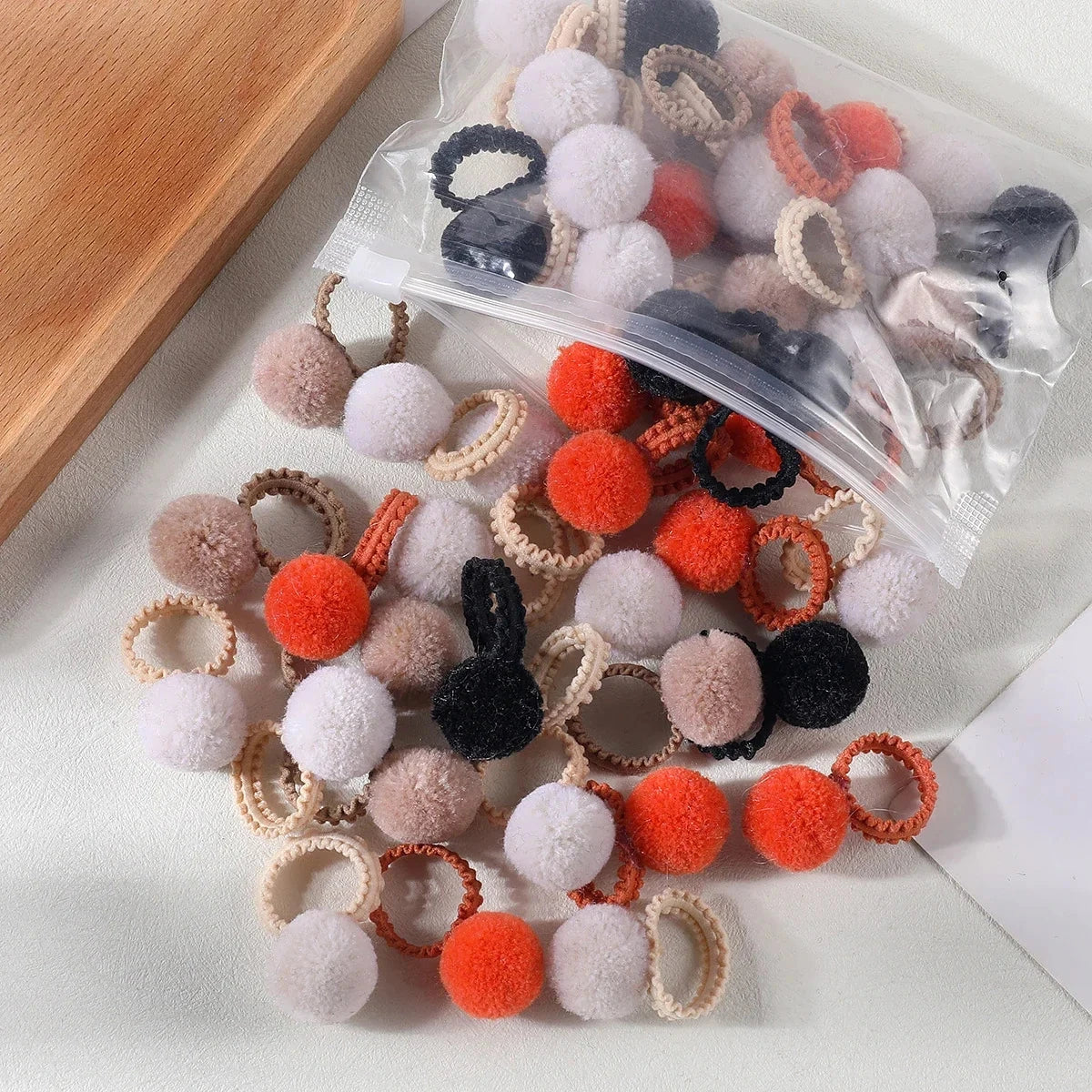 Girls Colorful Plush Ball