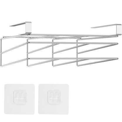 Under Cabinet Cutting Board and Pot Lid Organizer Stainless Steel Storage Rack