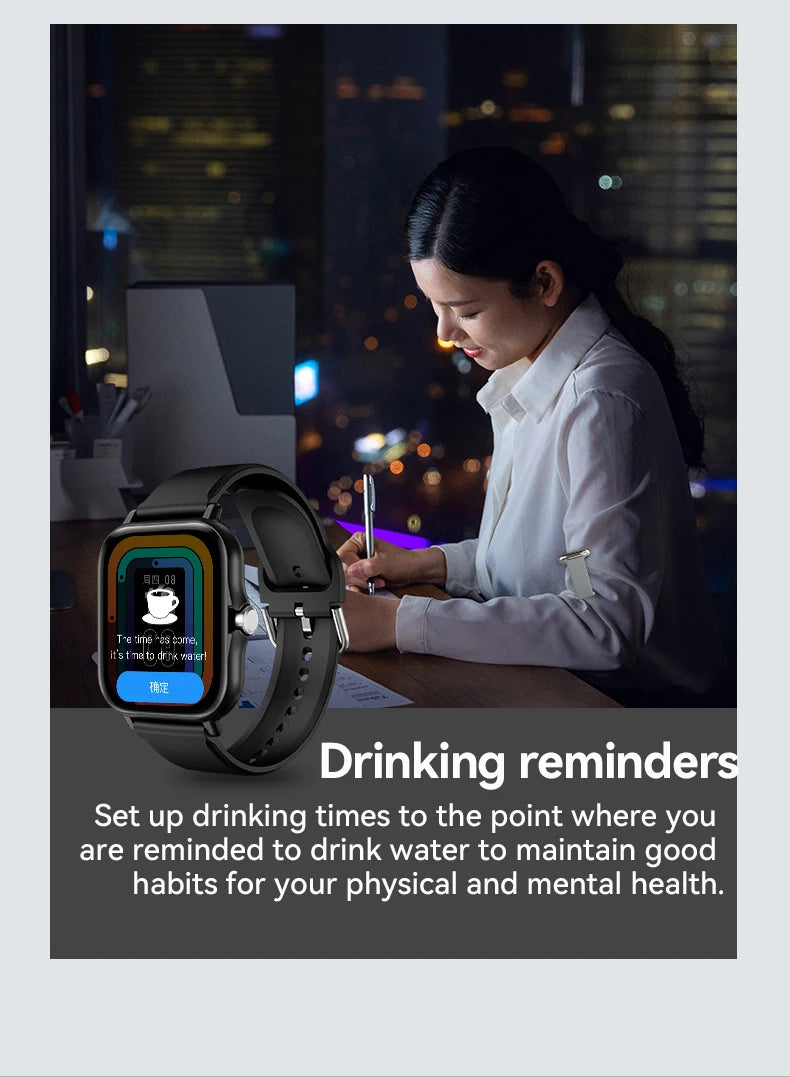 LAXASFIT 2025 Smart Watch, Bluetooth Talk, Full Touch Screen, Heart Rate Monitor, Sports Fitness Tracker for Men & Women