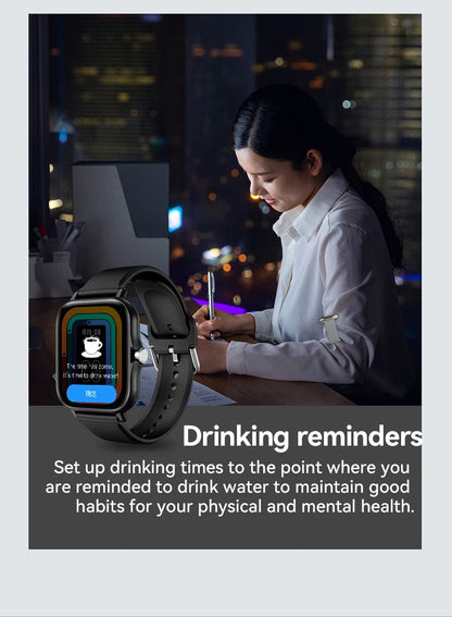 LAXASFIT 2025 Smart Watch, Bluetooth Talk, Full Touch Screen, Heart Rate Monitor, Sports Fitness Tracker for Men & Women