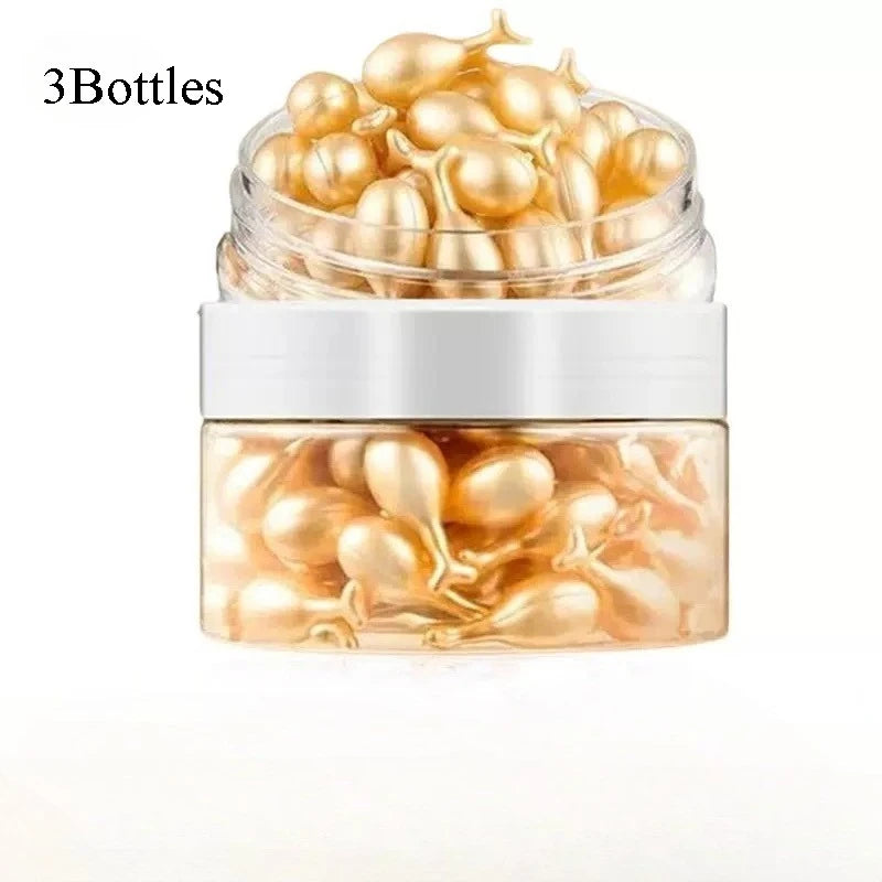 50PCS Collagen Face Care Capsules - Acne, Wrinkle Remover & Firming Hyaluronic Acid Serum Essence