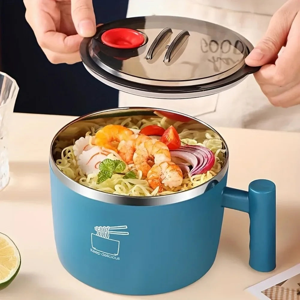 Ramen Bowl & Lunch Container 1000ml with Phone Stand - Thai Soup, Cereal Bowls for Home, Kitchen & Camping