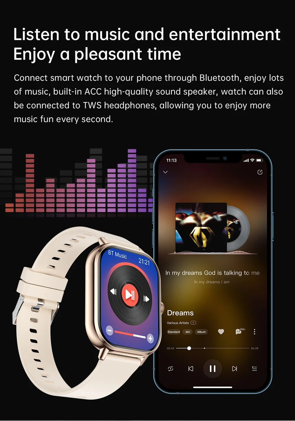2025 2.01'' Smart Watch, Bluetooth Call, Music Player, Fitness Tracker, Sport Waterproof Watch for Men & Women, iPhone/Android