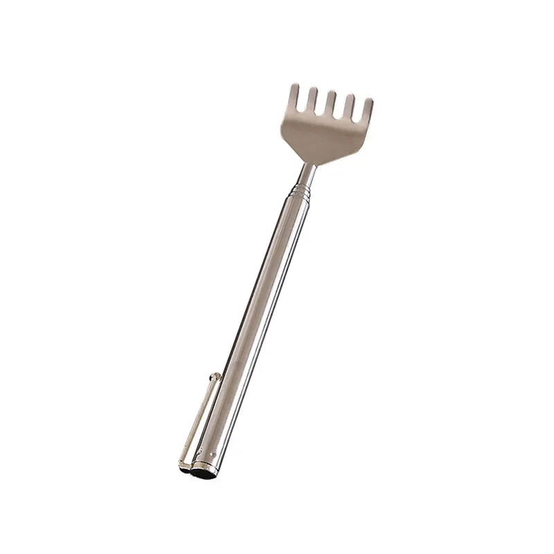 Portable Extendable Back Scratcher Stainless Steel Telescoping Itch Relief Tool