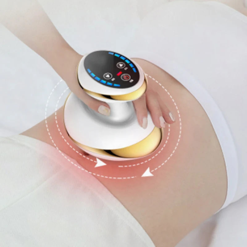 Home Electric Guasha Scraping Massage Cupping Body Massager with Suction & Heating Fat Burner