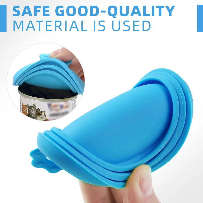 Reusable Pet Food Can Cover & Spoon Set – Portable Storage Lid for Dogs & Cats