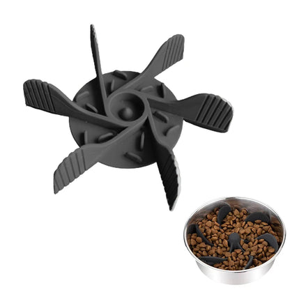Slow Feeder Dog Bowl Insert with Suction Cups – Cuttable Feeding Aid for Cats & Dogs