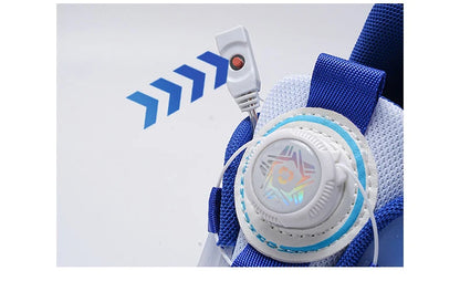 Children's LED Light Roller Skate Shoes for Kids Boys & Girls, USB Charging Luminous Sneakers