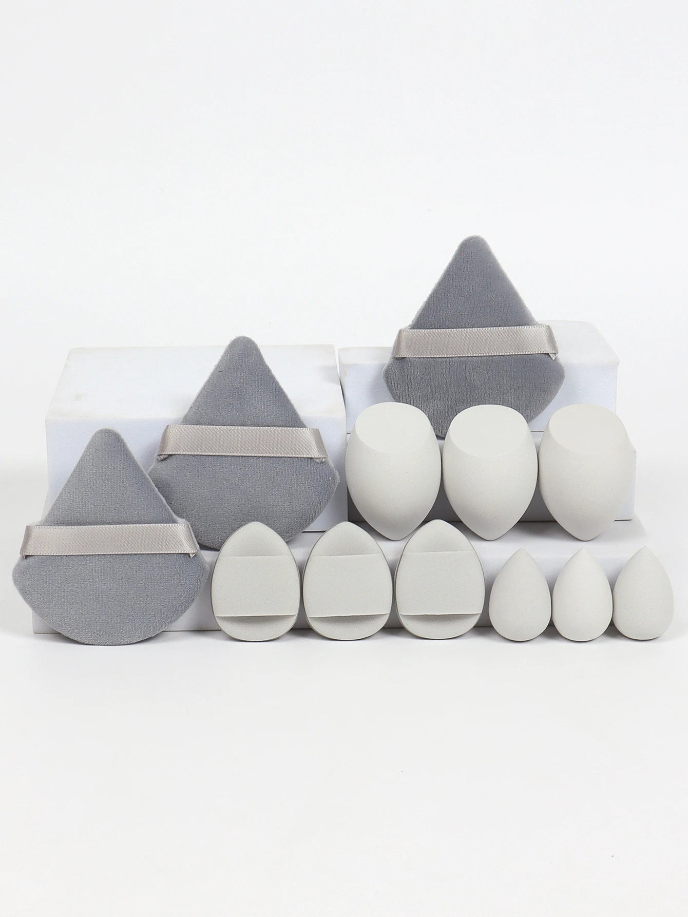 12-Piece All-Purpose Makeup Sponge Set – Powder Puffs, Beauty Eggs & Mini Cushions