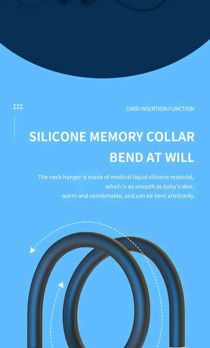 Neck Mounted Bluetooth Earphones - Wireless, Ultra Long Standby, Sweatproof for Games, Sports, and Running (Android & iOS)