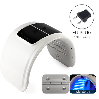 foreverlily LED Face Mask PDT Machine - 7-Color Photon Skin Rejuvenation & Nano Spray for Face & Body