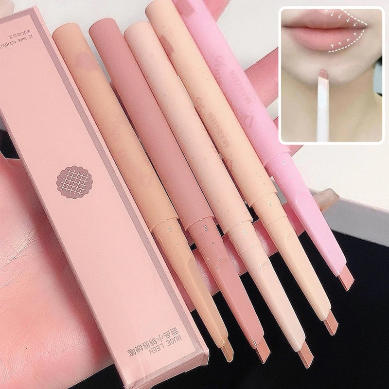 Dessert Lip Liner – Automatic Rotating Waterproof & Long-Lasting Lipstick Pen