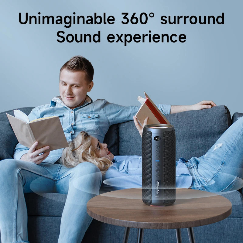 ZEALOT-S51Pro 40W High-Power Bluetooth Speaker, 3D Stereo Bass, Portable, IPX5 Waterproof, TWS Boom Box
