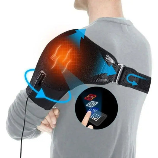 Heating Shoulder Support Belt - 3-Level Temperature Adjustment for Cold & Warm Relaxation, Dual-Sided Use