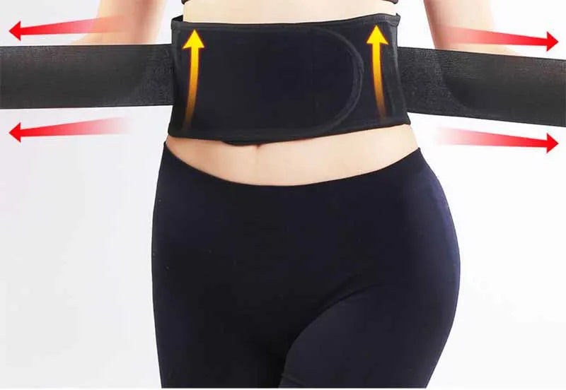 Self-Heating Lower Back Support Belt - Magnetic Therapy Lumbar Waist Brace for Pain Relief