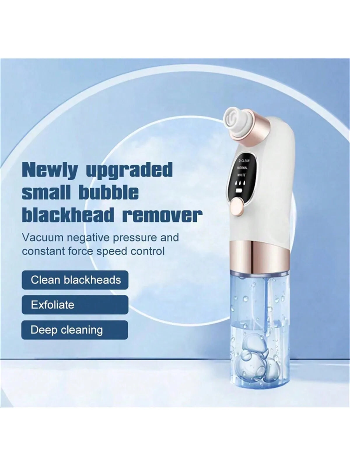 Water Circulation Pore Vacuum Cleaner - Pimple Extractor with 6 Suction Heads & 3 Adjustable Gears