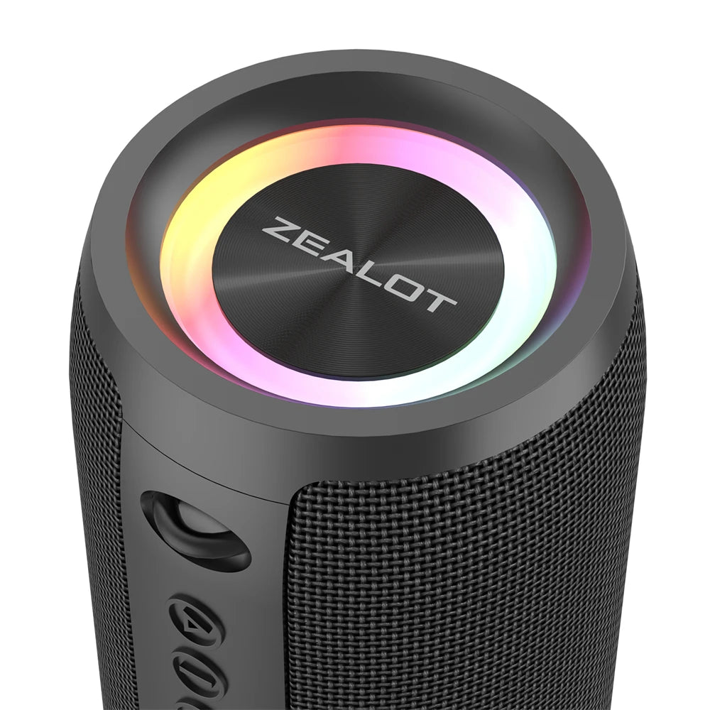 ZEALOT-S51Pro 40W High-Power Bluetooth Speaker, 3D Stereo Bass, Portable, IPX5 Waterproof, TWS Boom Box