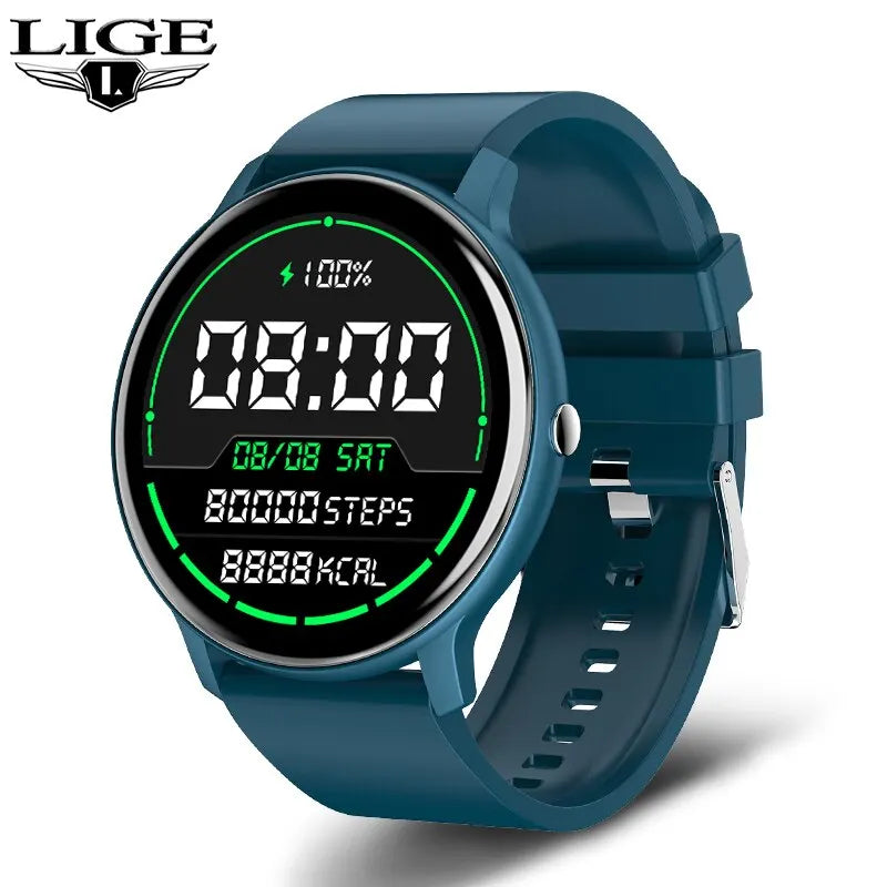 LIGE Smart Watch for Men & Women, Full Touch Screen, Sport Fitness Tracker, IP67 Waterproof, Bluetooth for Android/iOS