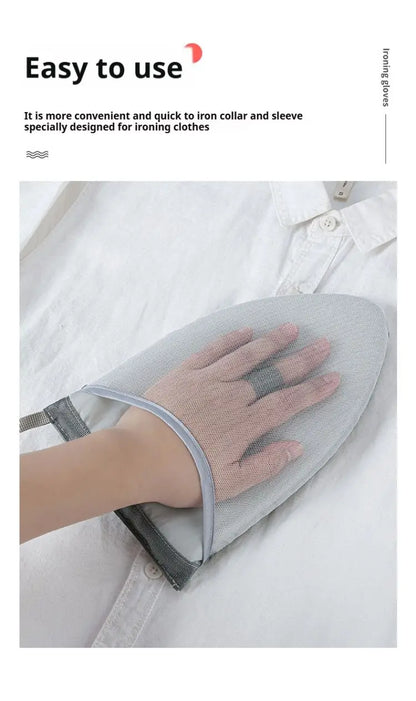Fabric Handheld Ironing Board & Insulated Ironing Gloves for Home Use