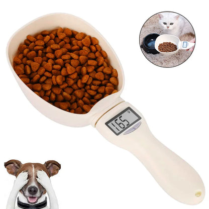 Pet Food Measuring Scoop Digital Dog & Cat Food Measuring Cup with LED Display Electronic Spoon Scale