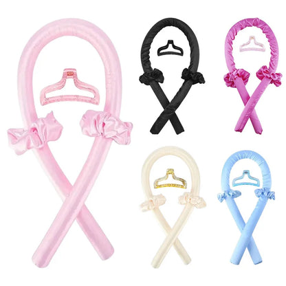 Heatless Curling Rod Headband for Soft, Shiny Curls DIY Hair Curler Hairdressing Tool for Women