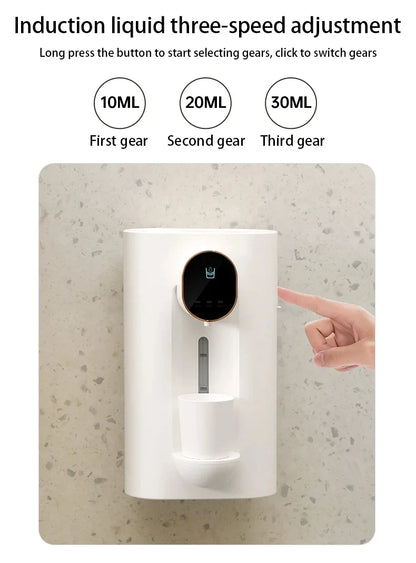 40Ml Wall-Mount Automatic Mouthwash Dispenser Bottle